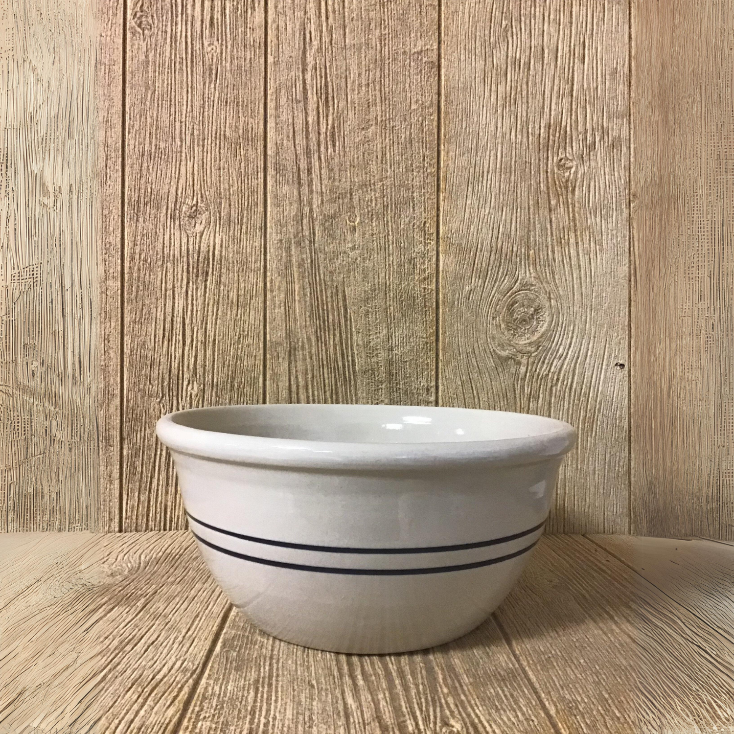 10” Blue Stoneware Mixing / Serving Bowl