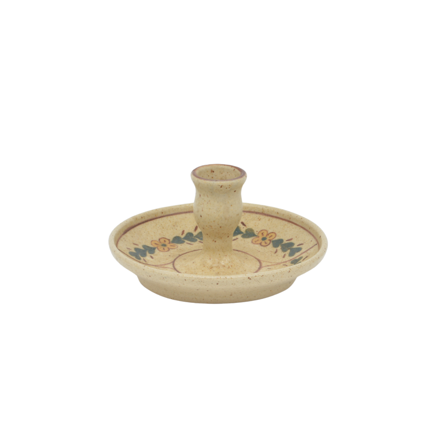 Handpainted Ceramic Candlestick | American Antique