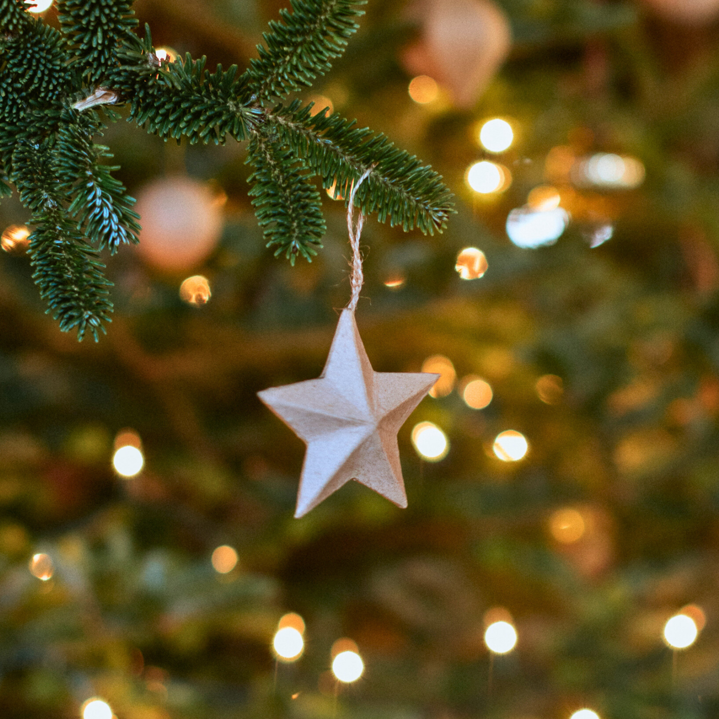 3" Paper Mache Star Ornament