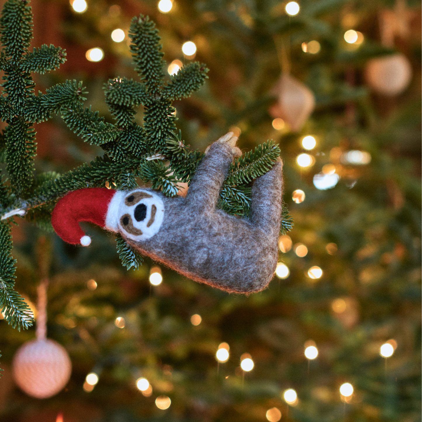 Felt Tree Decoration - Sloth Tree Topper