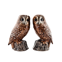 Tawny owl salt and pepper shaker