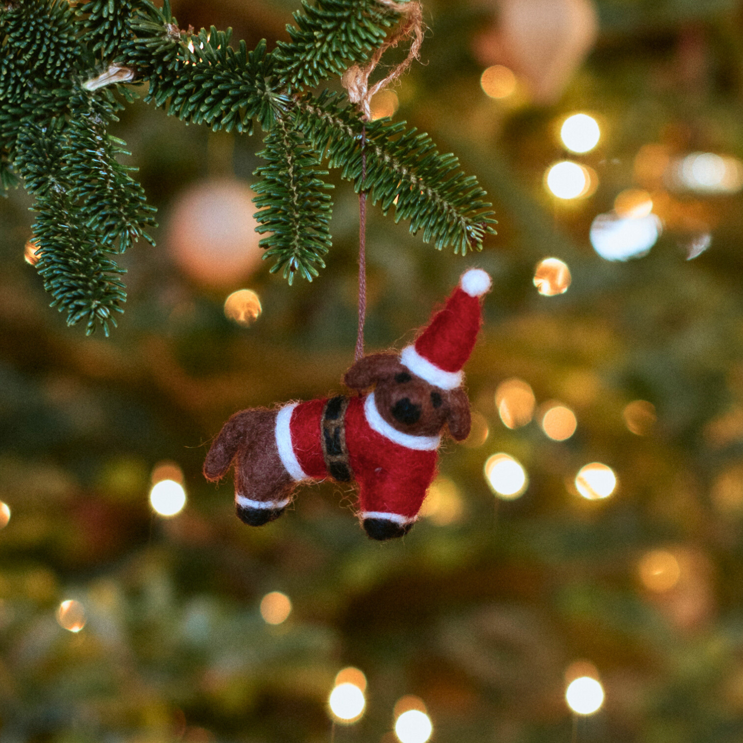 Felt Tree Decoration - Doggy Santa