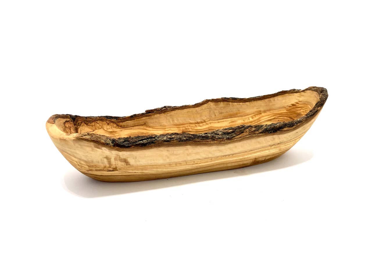 Rustic bread bowl 35 — 39 cm made of olive wood