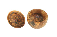 Apple Shaped Olive Wood Container