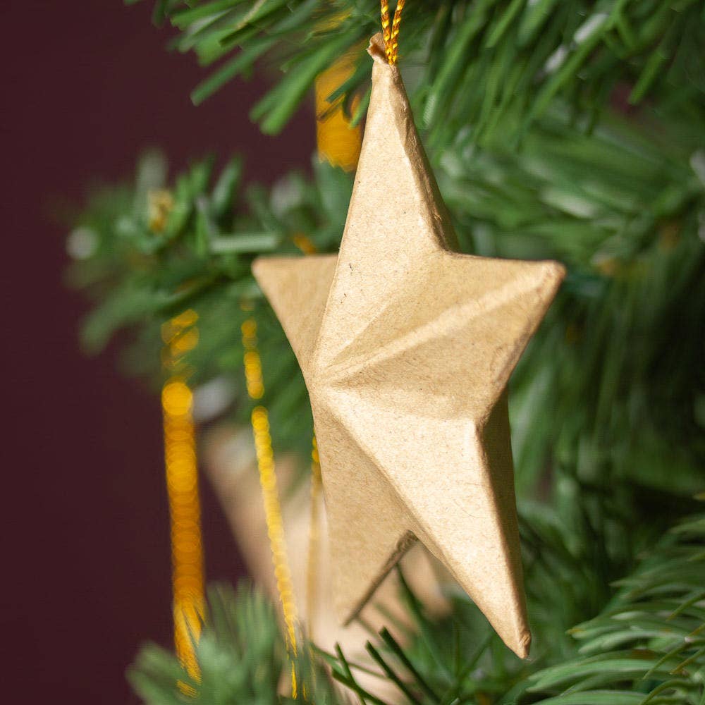 3" Paper Mache Star Ornament