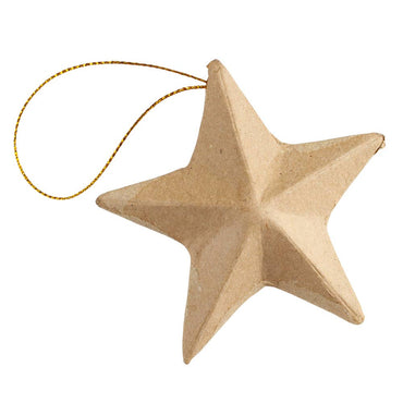 3" Paper Mache Star Ornament