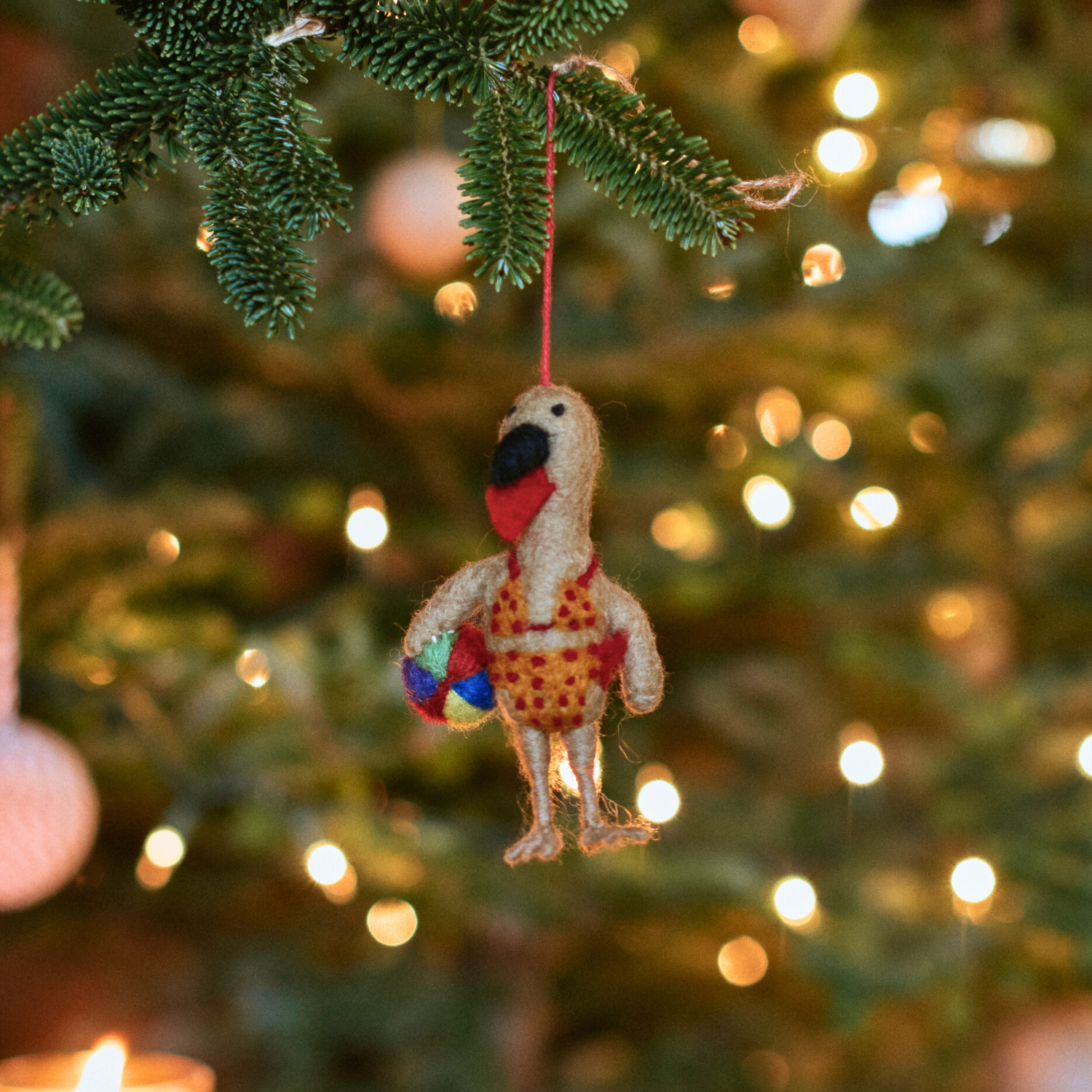 Felt Tree Decoration - Tropical Turkey