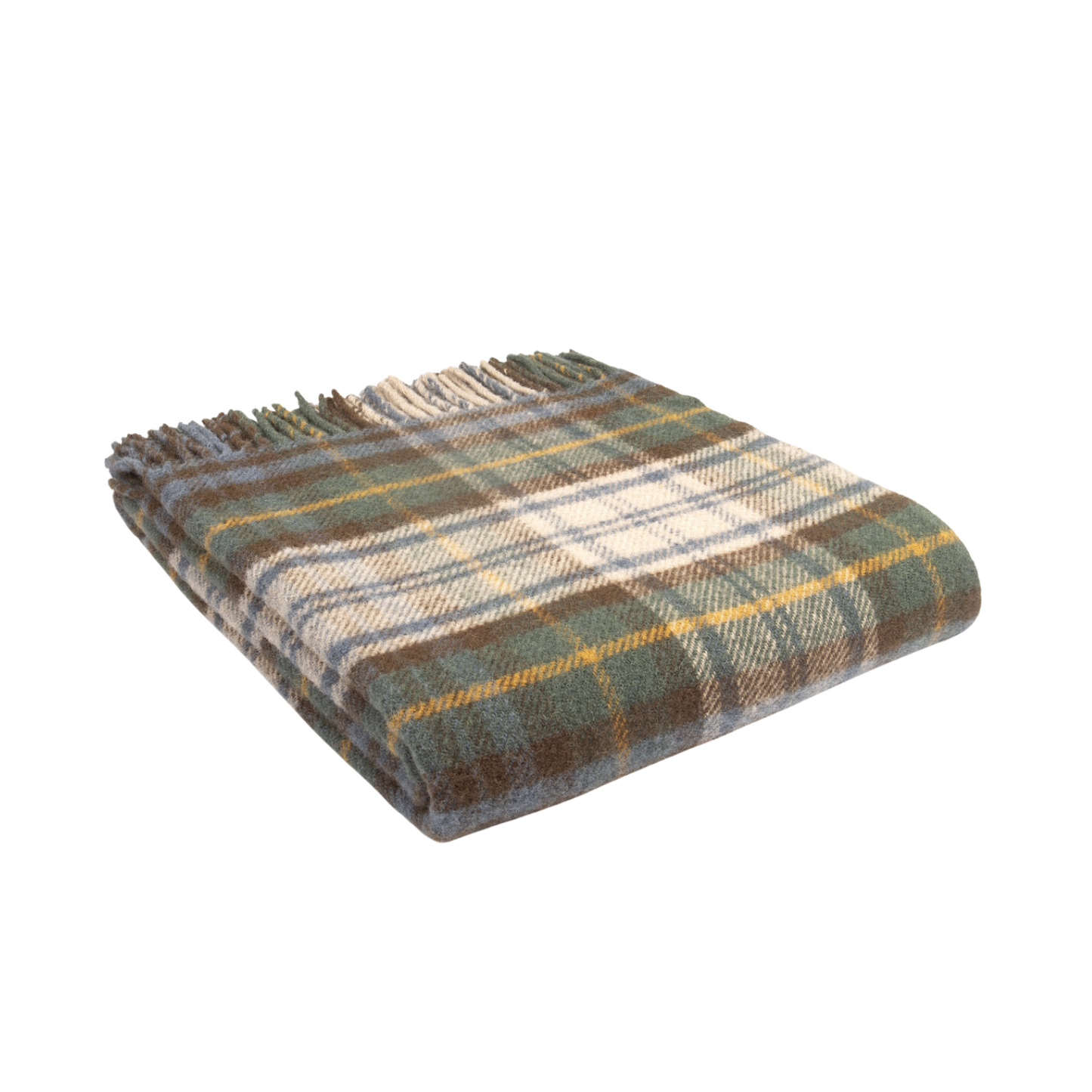 Tartan Dress Gordon British Wool Throw / Blanket