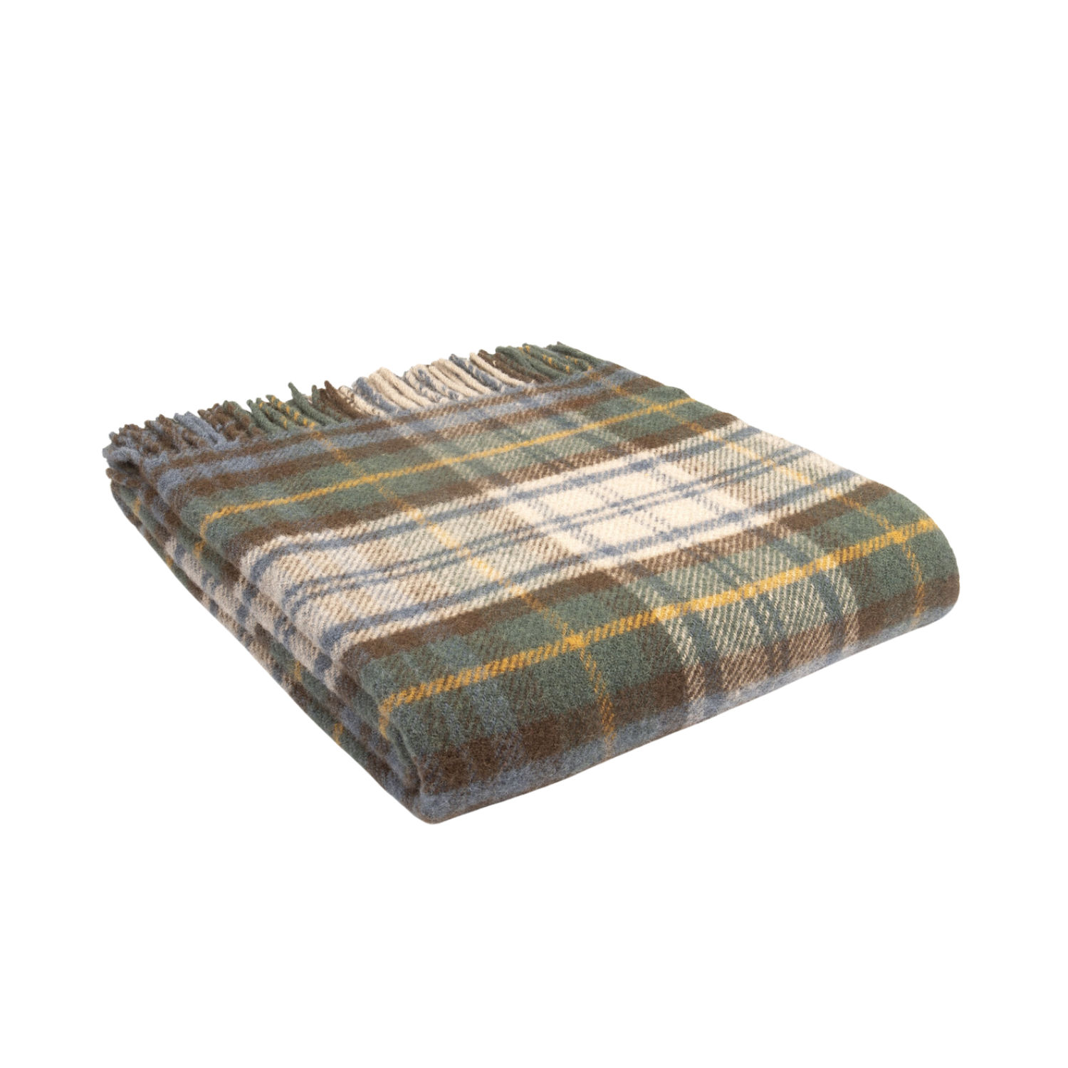 Tartan Dress Gordon British Wool Throw / Blanket