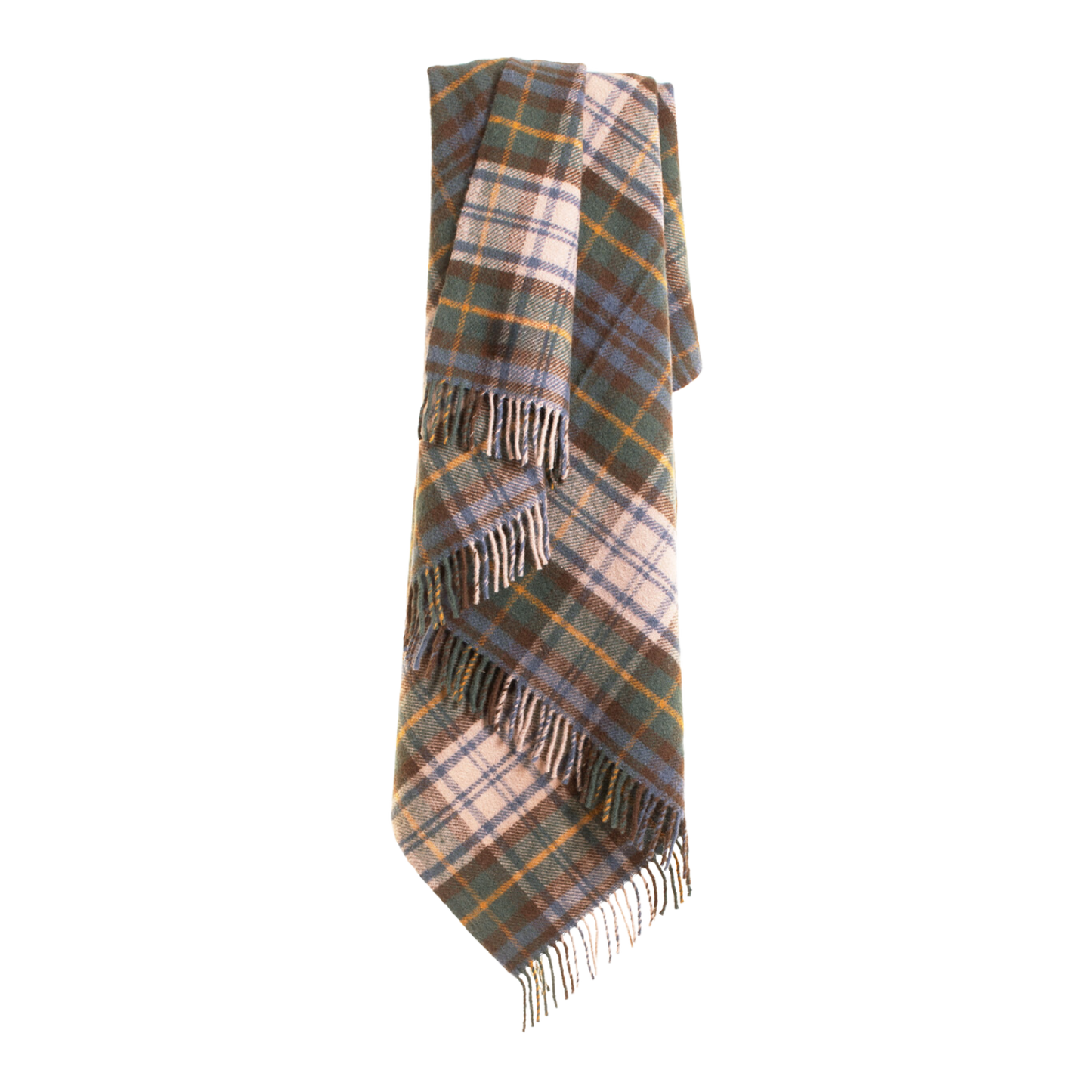 Tartan Dress Gordon British Wool Throw / Blanket