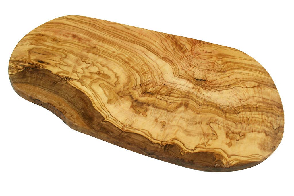 Natural cut cutting board 40 cm olive wood