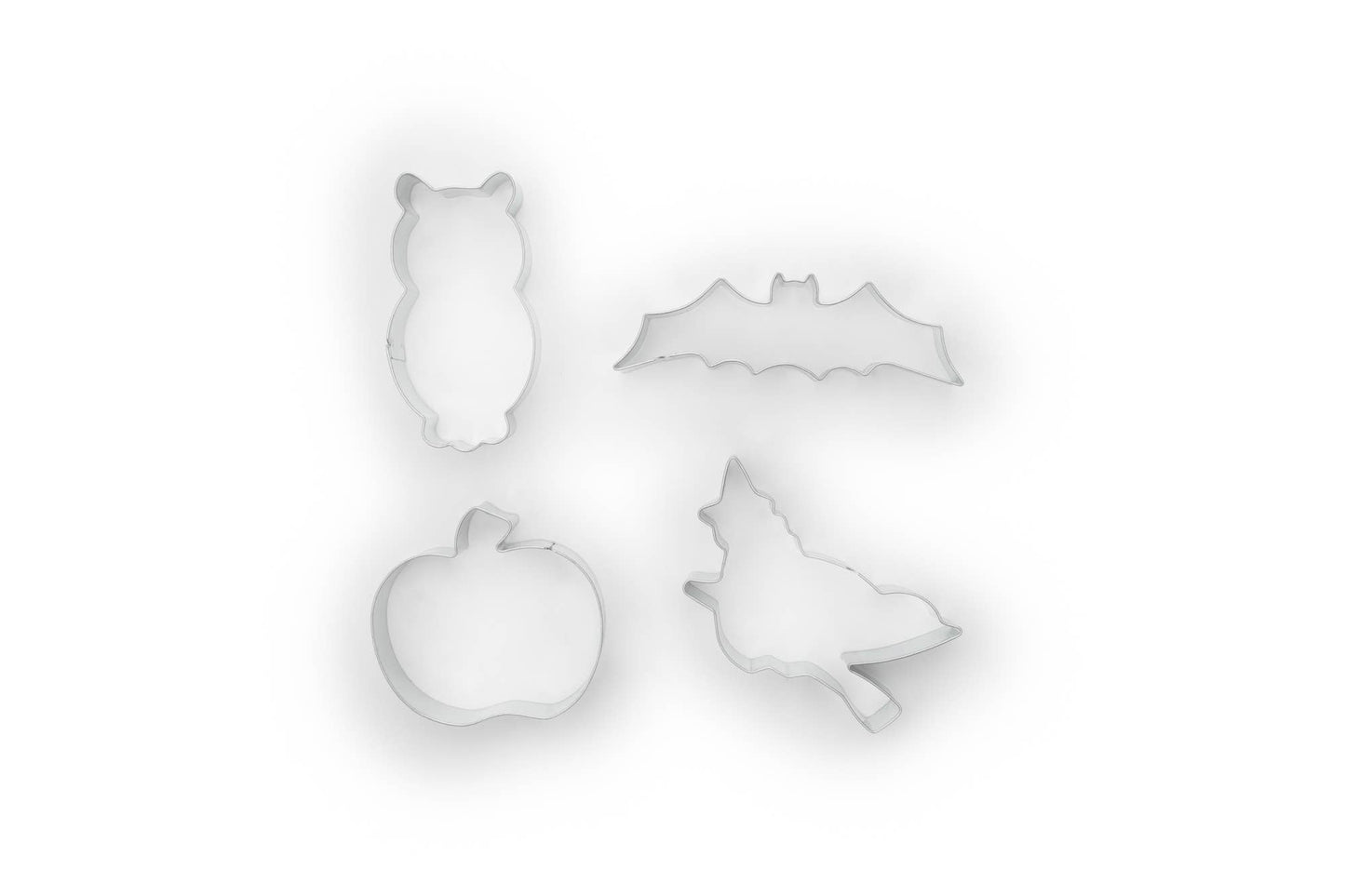 Fox Run Halloween Cookie Cutter Set, Set of 4, 3" to 4"