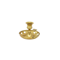 Brass Heart Candlestick | Antique