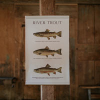 Canvas Wall Hanging - River Trout