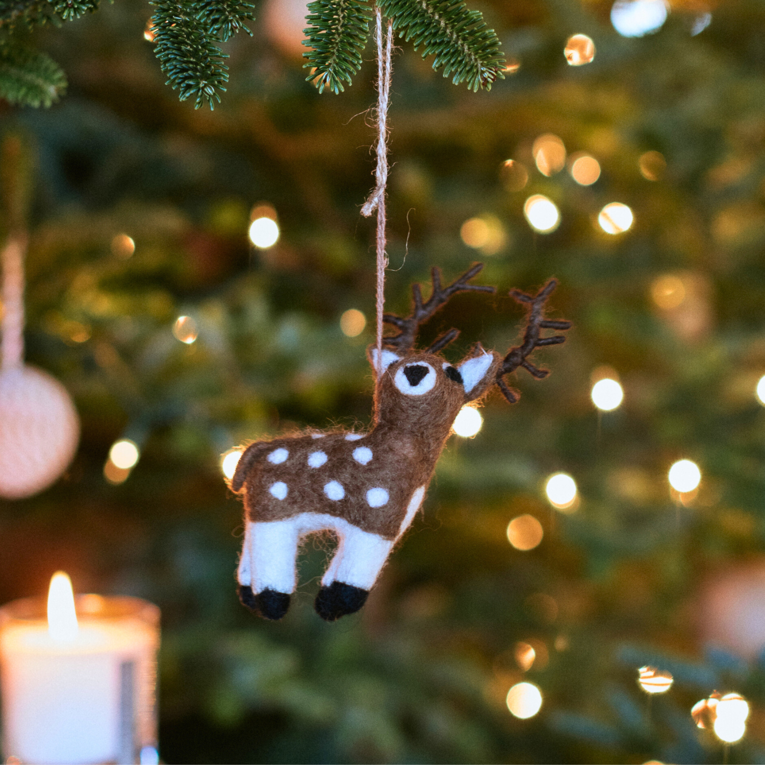 Felt Tree Decoration - Stag / Deer