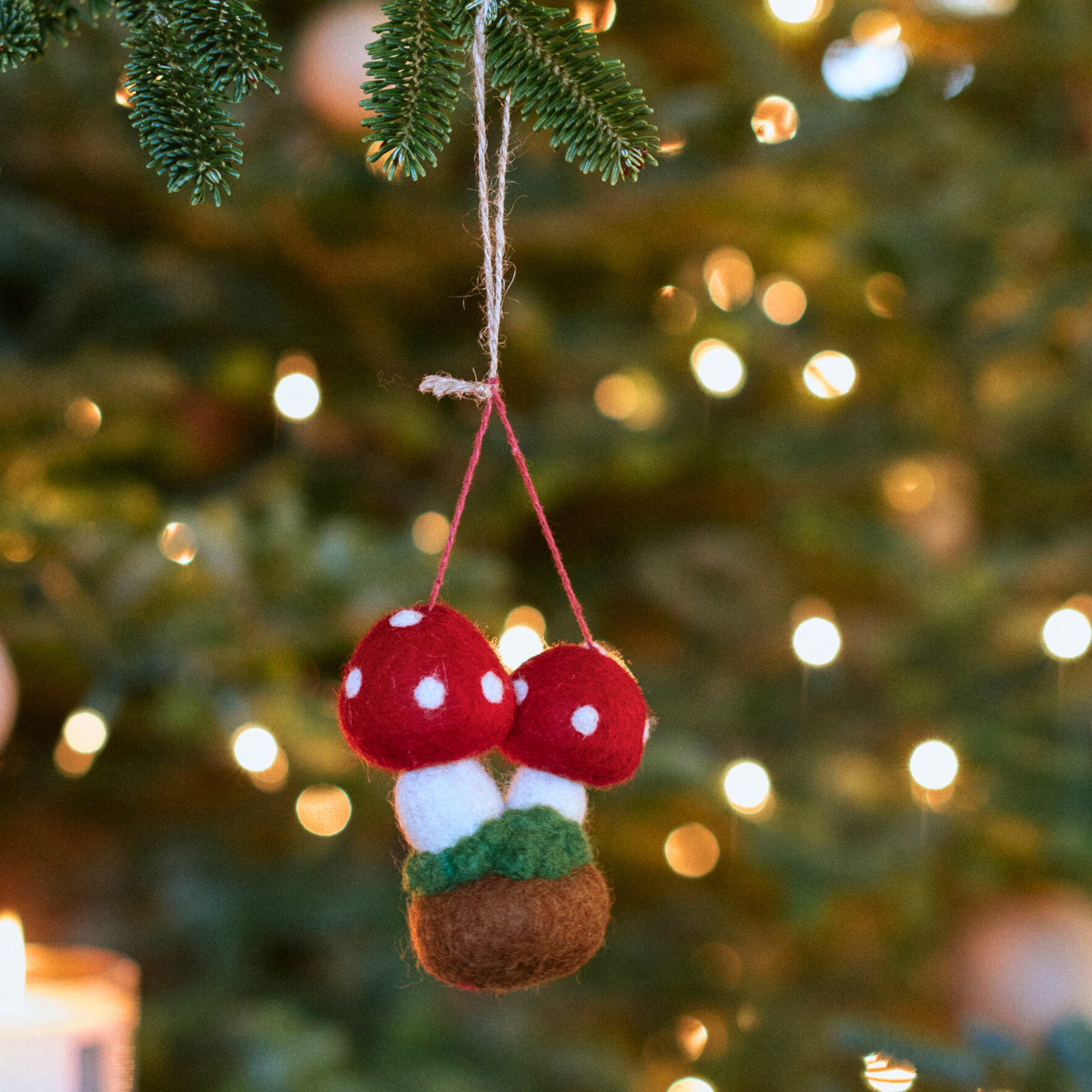 Felt Tree Decoration - Magical Toadstools / Mushrooms