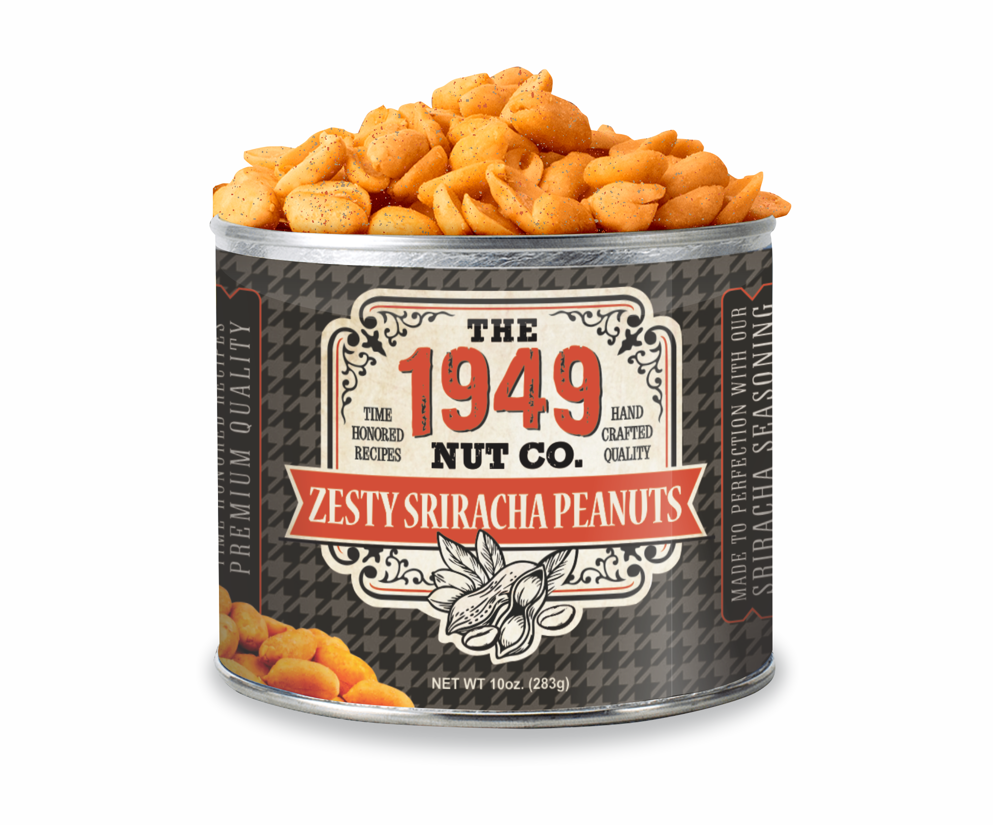 10 oz. Zesty Sriracha Peanuts 1949 Nut Company