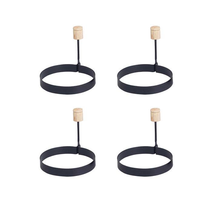 HIC Kitchen Non-Stick Egg Ring, Set Of 2