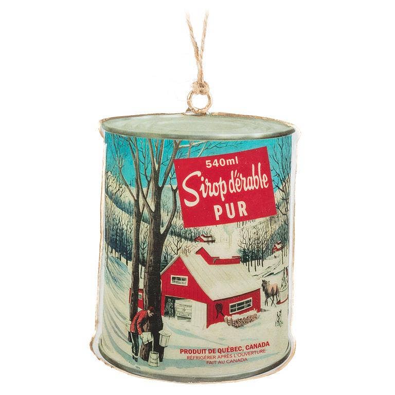 Maple Sugar Shack Ornament-4"H