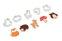 Fox Run Woodland Animal Cookie Cutters, Set of 5, 4"