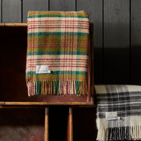 Tartan Thistleberry British Wool Throw / Blanket