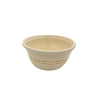 Set of classic country style martinez pottery handmade in the USA mixing bowls 10 inch brown stripe