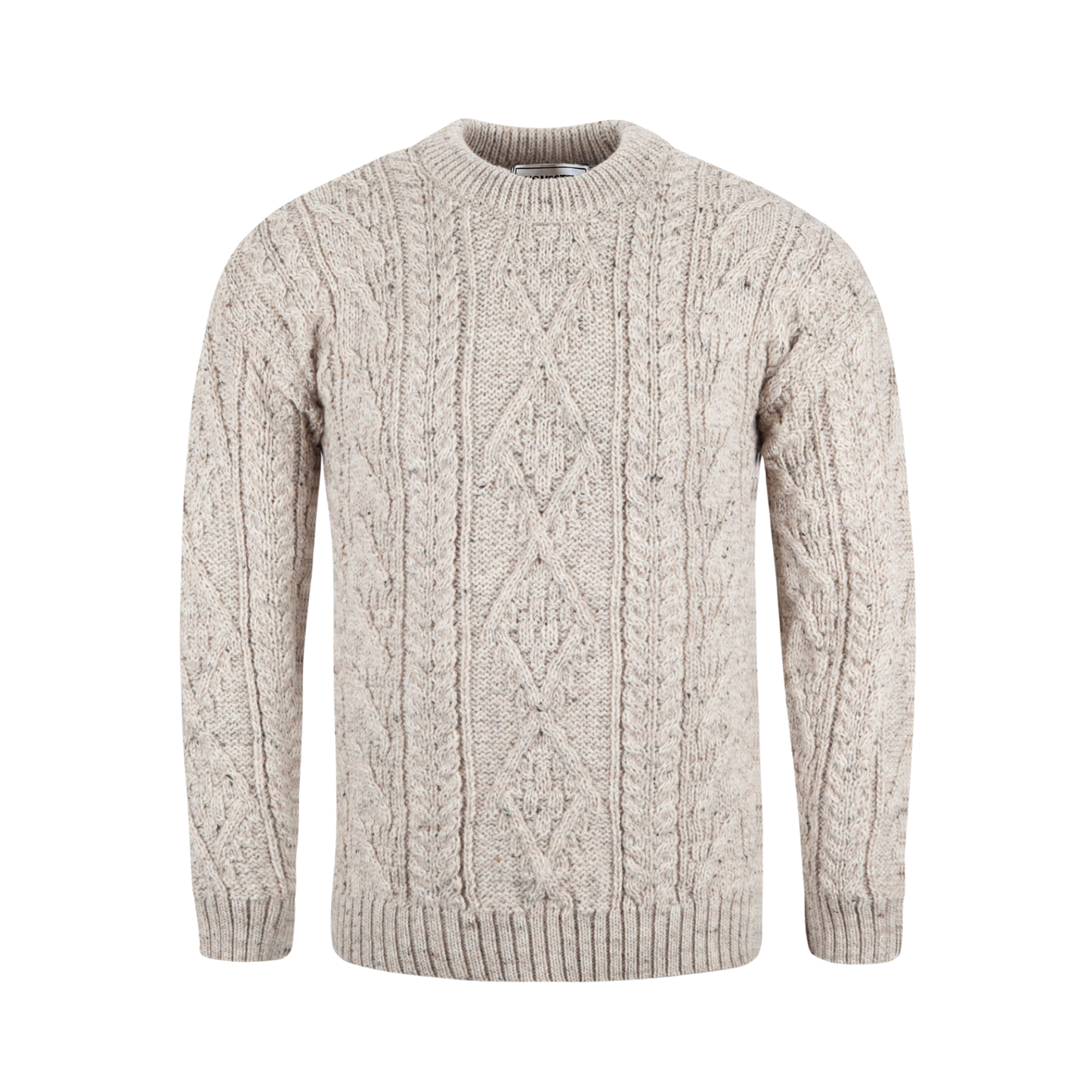 Homestedt British Wool Cable Knit Sweater - Oatmeal