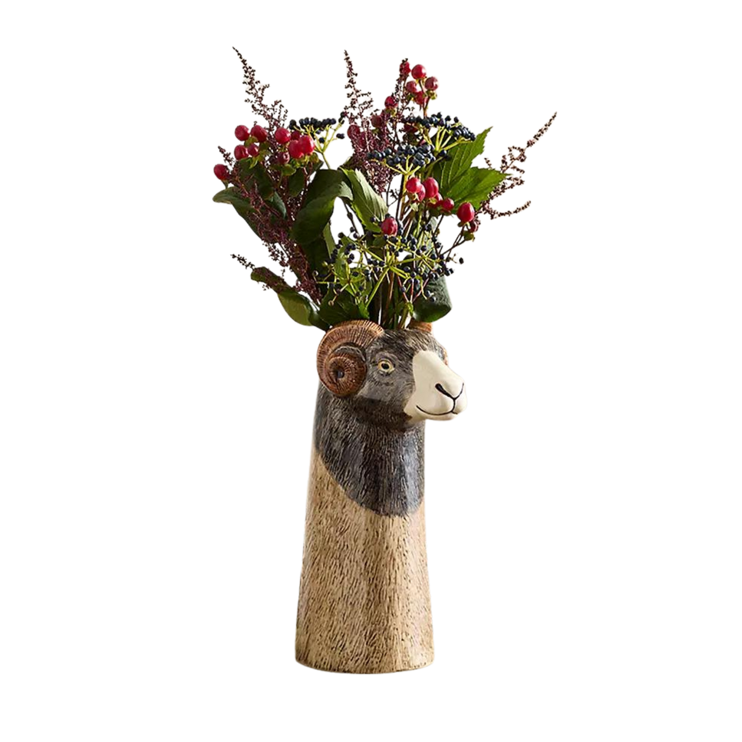 Swaledale sheep vase by quail ceramics
