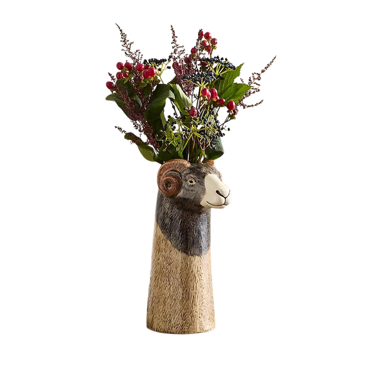 Swaledale sheep vase by quail ceramics