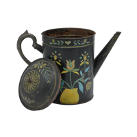 Handpainted Folk Kettle | Antique