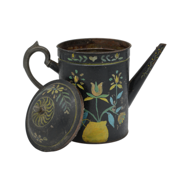 Handpainted Folk Kettle | Antique