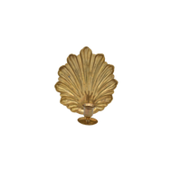 Brass Shell Sconce Candle Holder | Antique