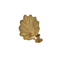 Brass Shell Sconce Candle Holder | Antique