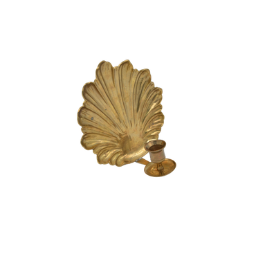 Brass Shell Sconce Candle Holder | Antique