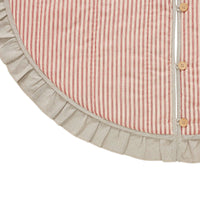 Sawyer Mill Red Ticking Stripe Tree Skirt 48"