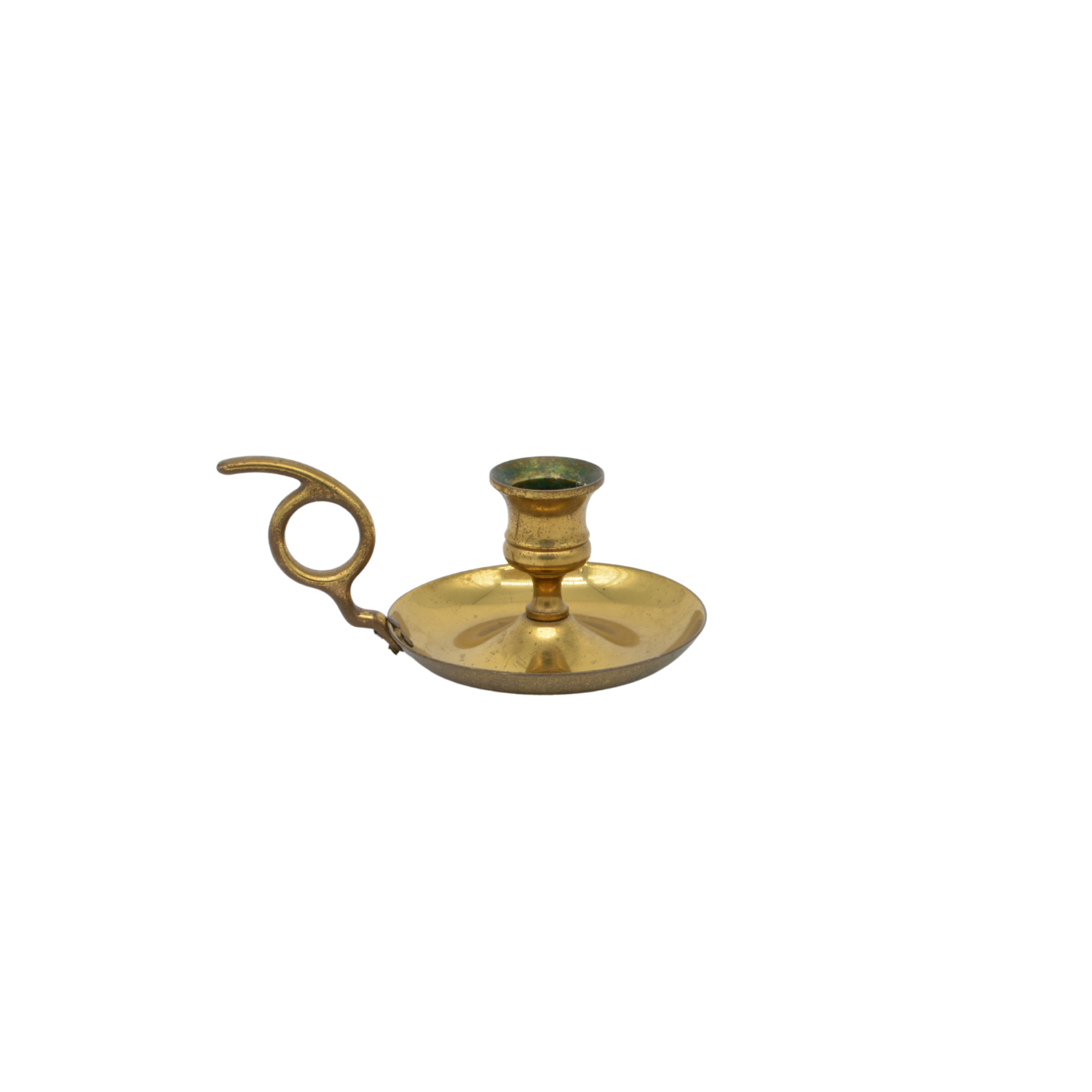 Simple Brass Chamberstick | Antique