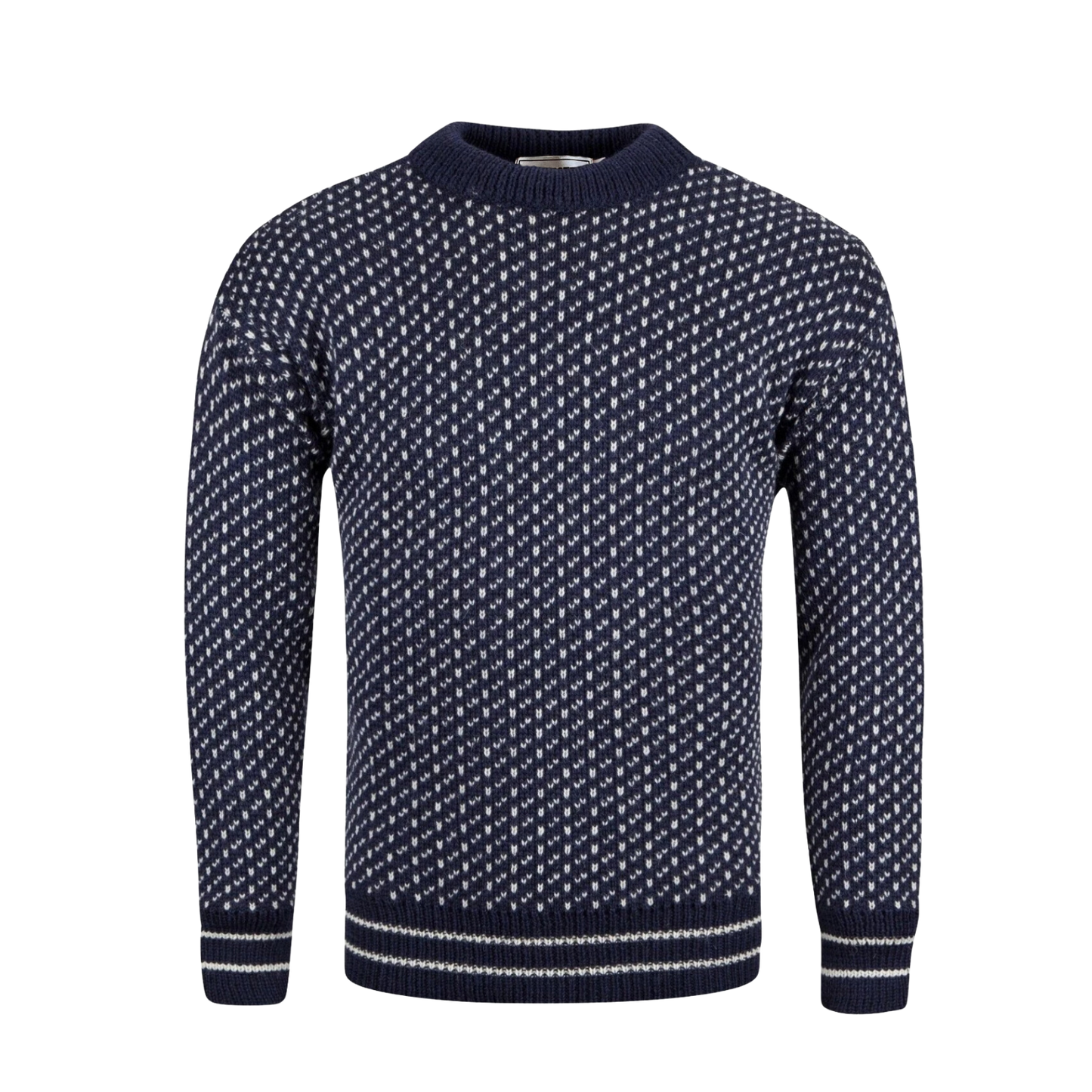 Homestedt British Wool Nordic Sweater - Navy