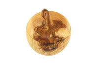 Apple Shaped Olive Wood Container