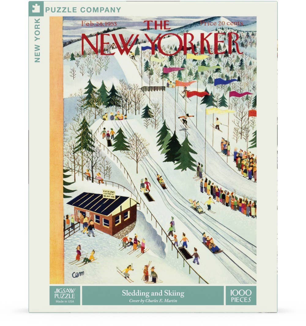 Sledding and Skiing - 1000 Piece Jigsaw Puzzle