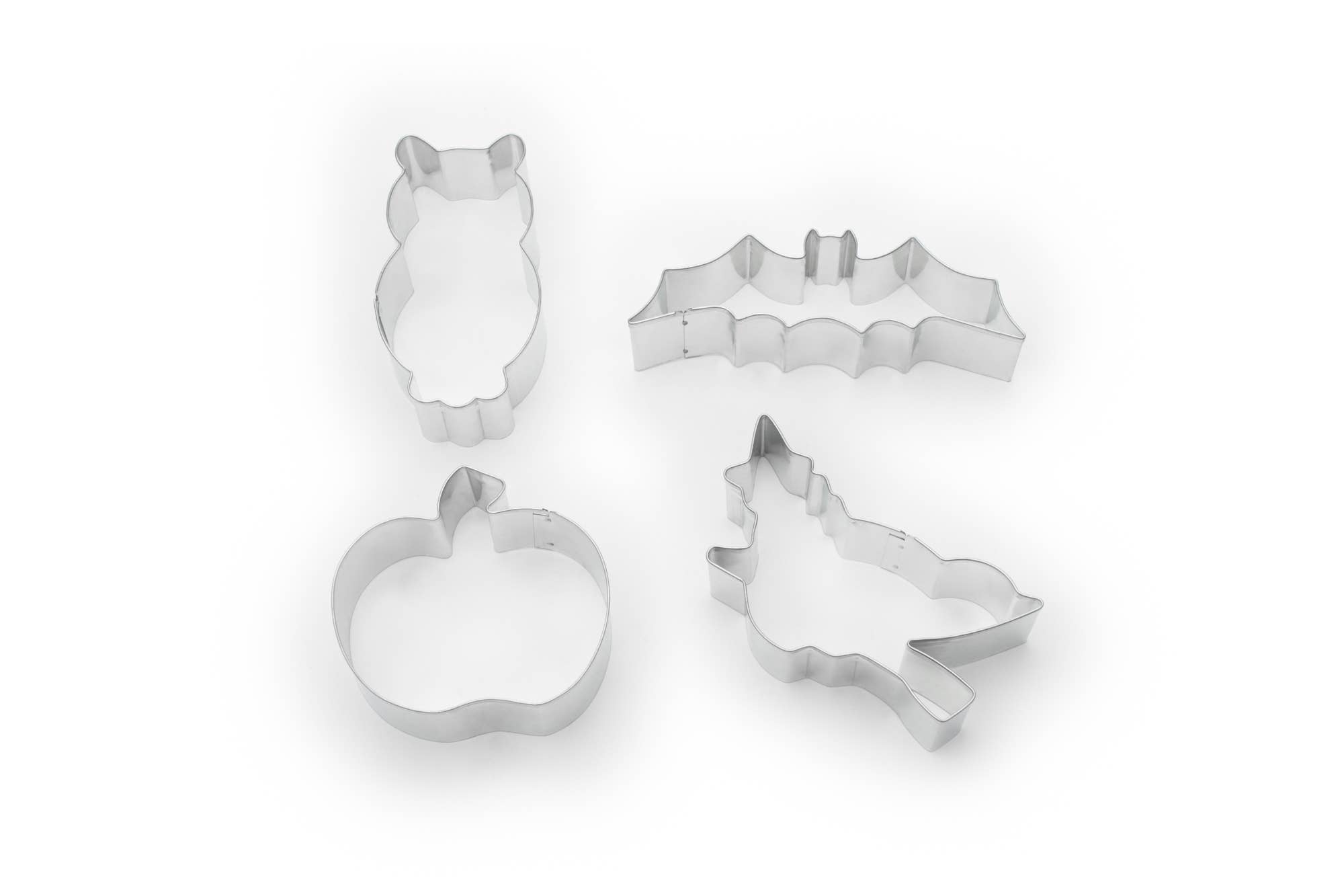 Fox Run Halloween Cookie Cutter Set, Set of 4, 3" to 4"