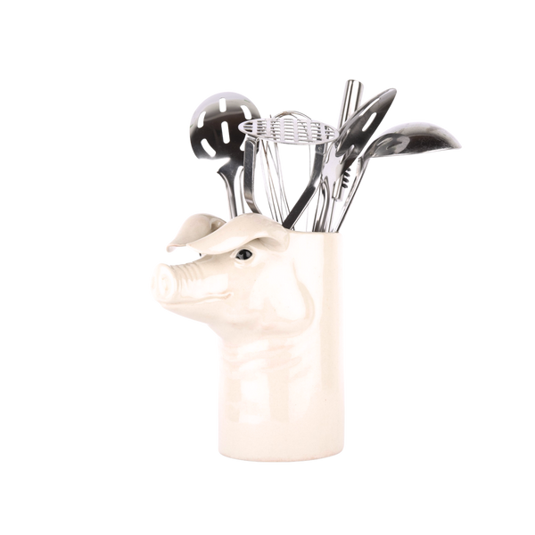 Lop Pig Utensil Pot by Quail Ceramics | Homestedt