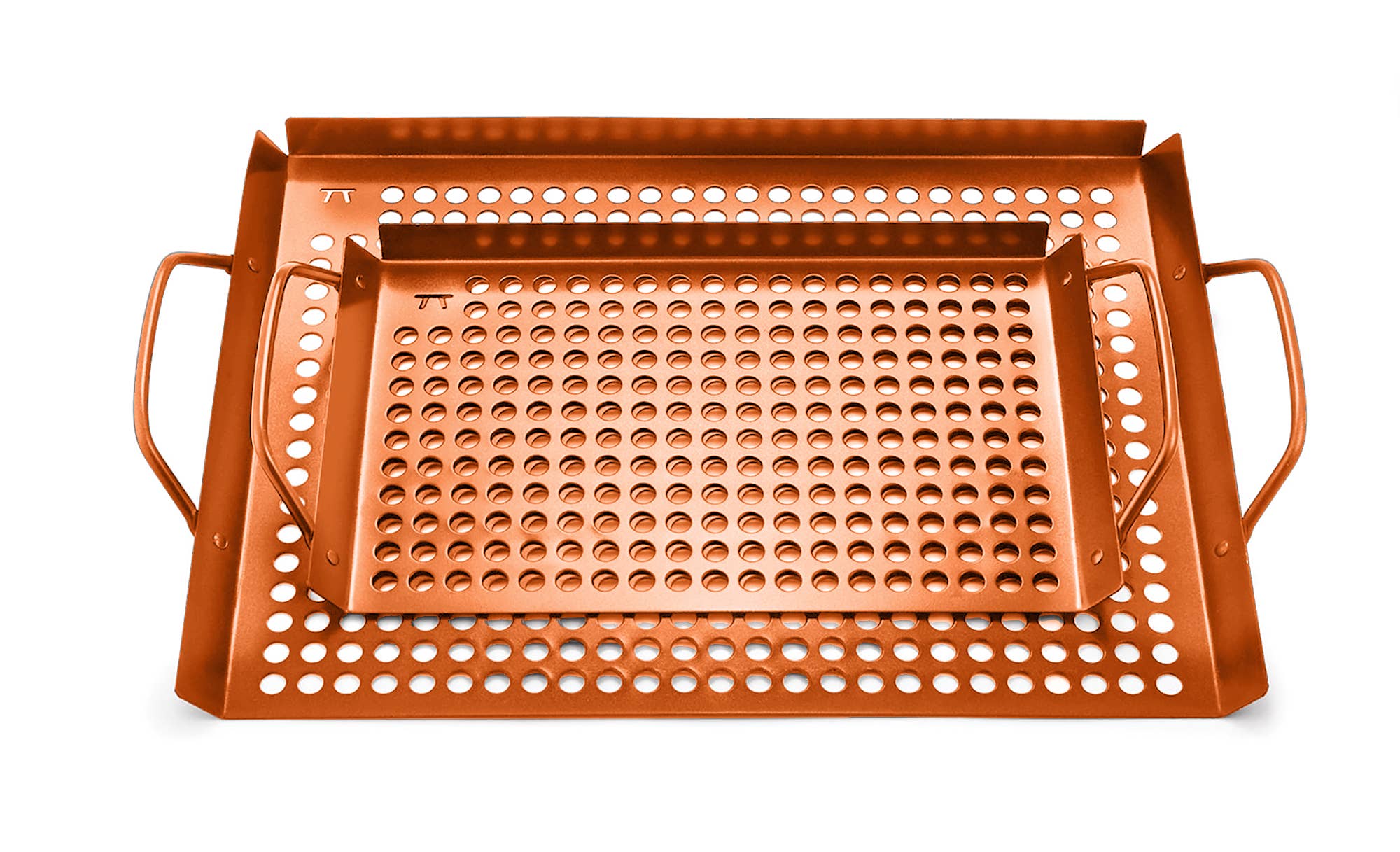 Outset Copper Non-Stick Grilling Tray, Set of 2