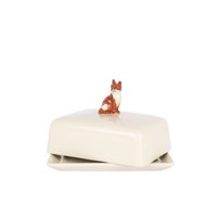Fox Butter Dish