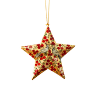 Red and Gold Bird Hanging Star