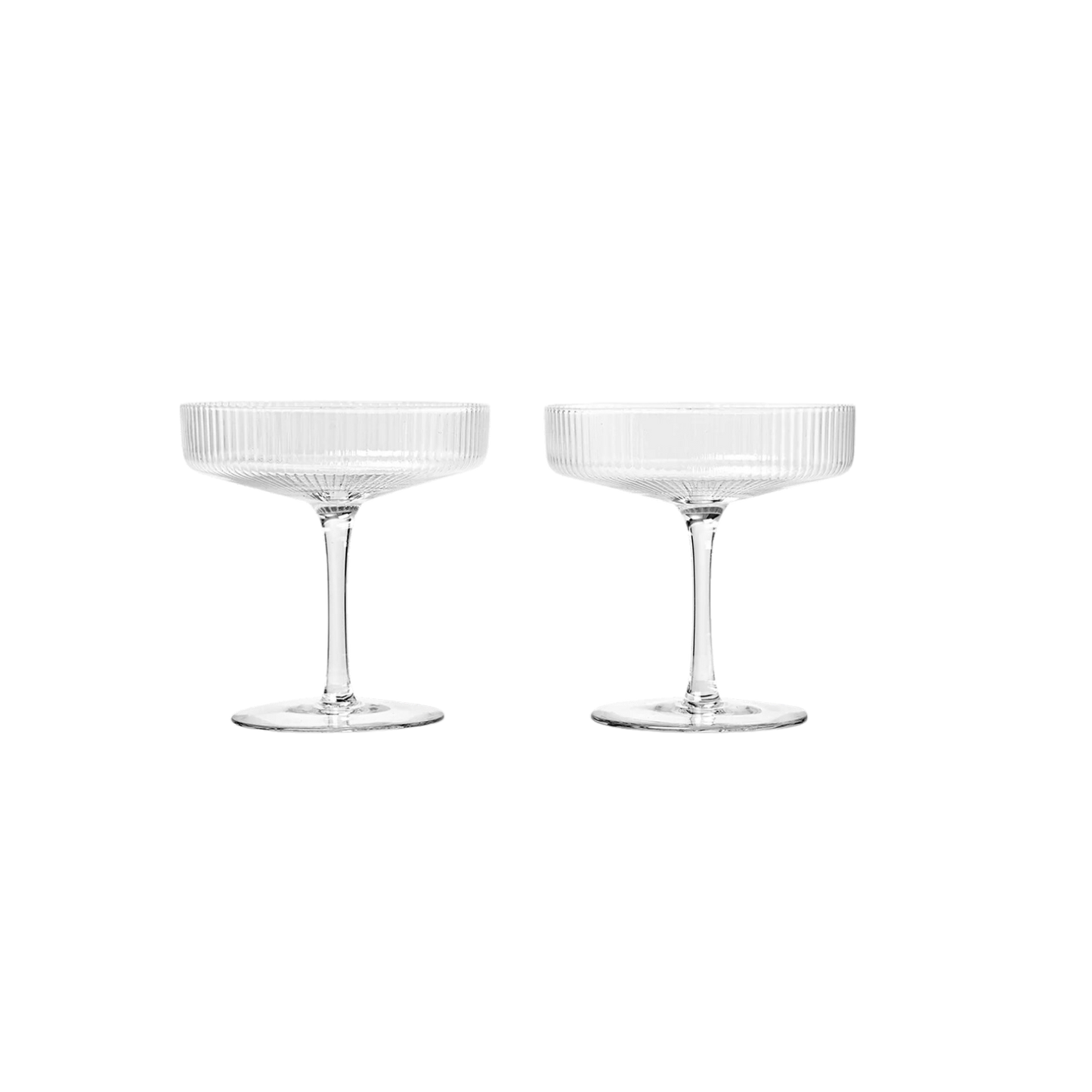 Ripple Champagne Coupe - Set of 2