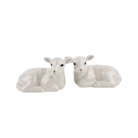 Lamb salt and pepper shakers