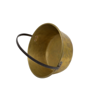 Brass Pot with Fixed Handle | Antique