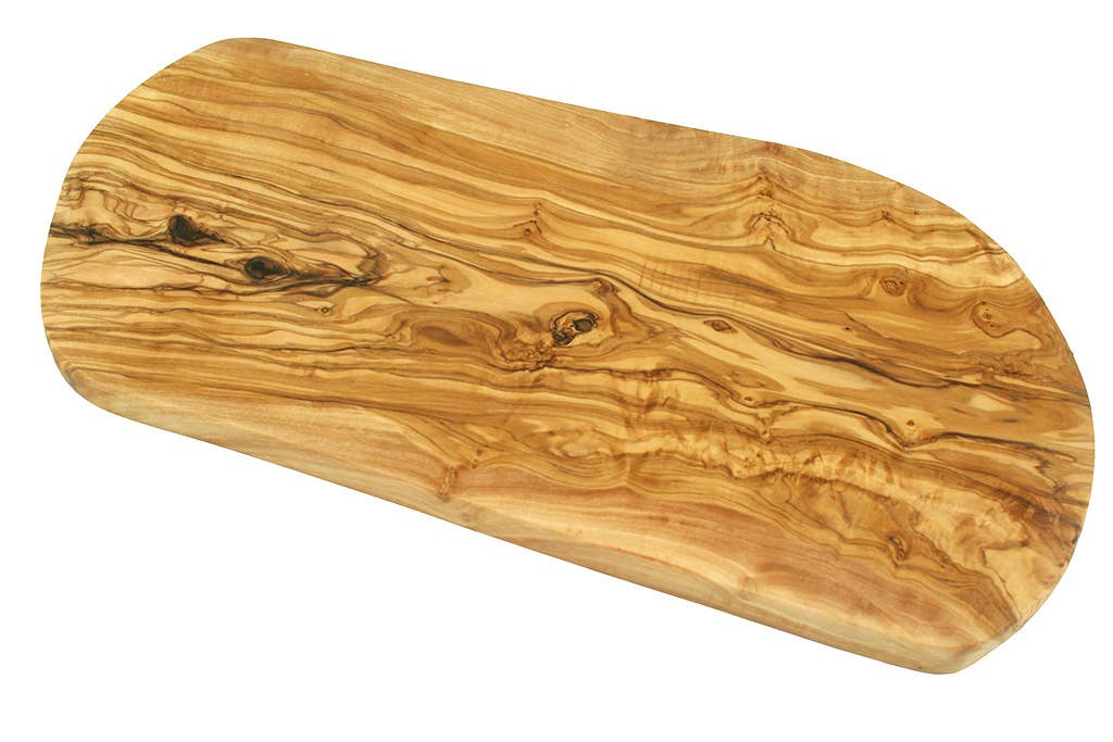 Natural cut cutting board 40 cm olive wood
