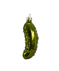 4"HAND BLOWN GLASS PICKLE ORNAMENT