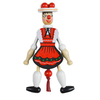 Bavarian Girl Wood Jumping Jack Toy